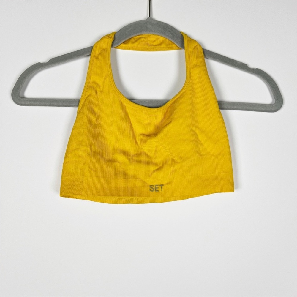 SET ACTIVE Yellow Halter Top